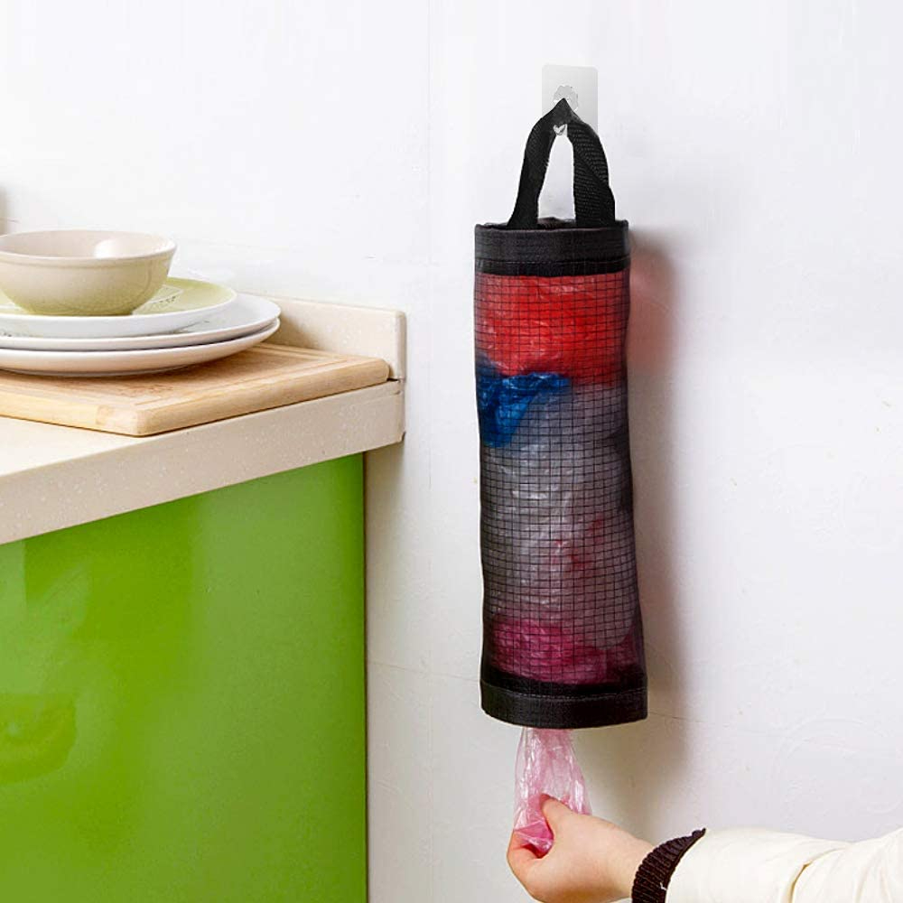 hopping Plastic Bags Storage Dispenser Garbage Bag Organizer Trash Bags Holder R