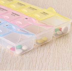 Weekly 7 Days Portable Pill Tablet Medicine Storage Organizer Box Manager