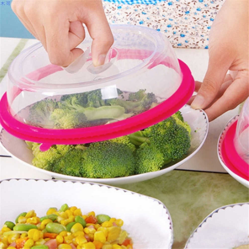 Multifunctional Reusable Plastic Food Cover, Plate cover, Microwave Oven Oil Cap