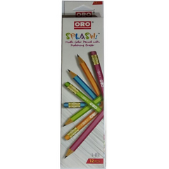 ORO Splash Pencil Art # 512 Multi Color (12 Pcs)