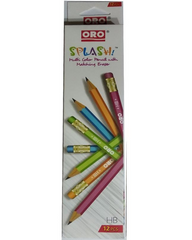 ORO Splash Pencil Art # 512 Multi Color (12 Pcs)