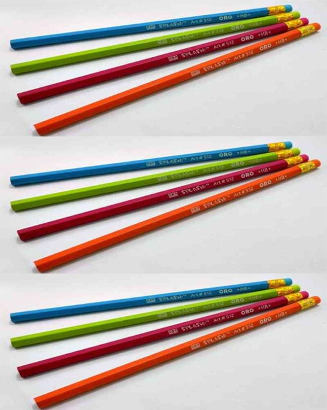 ORO Splash Pencil Art # 512 Multi Color (12 Pcs)