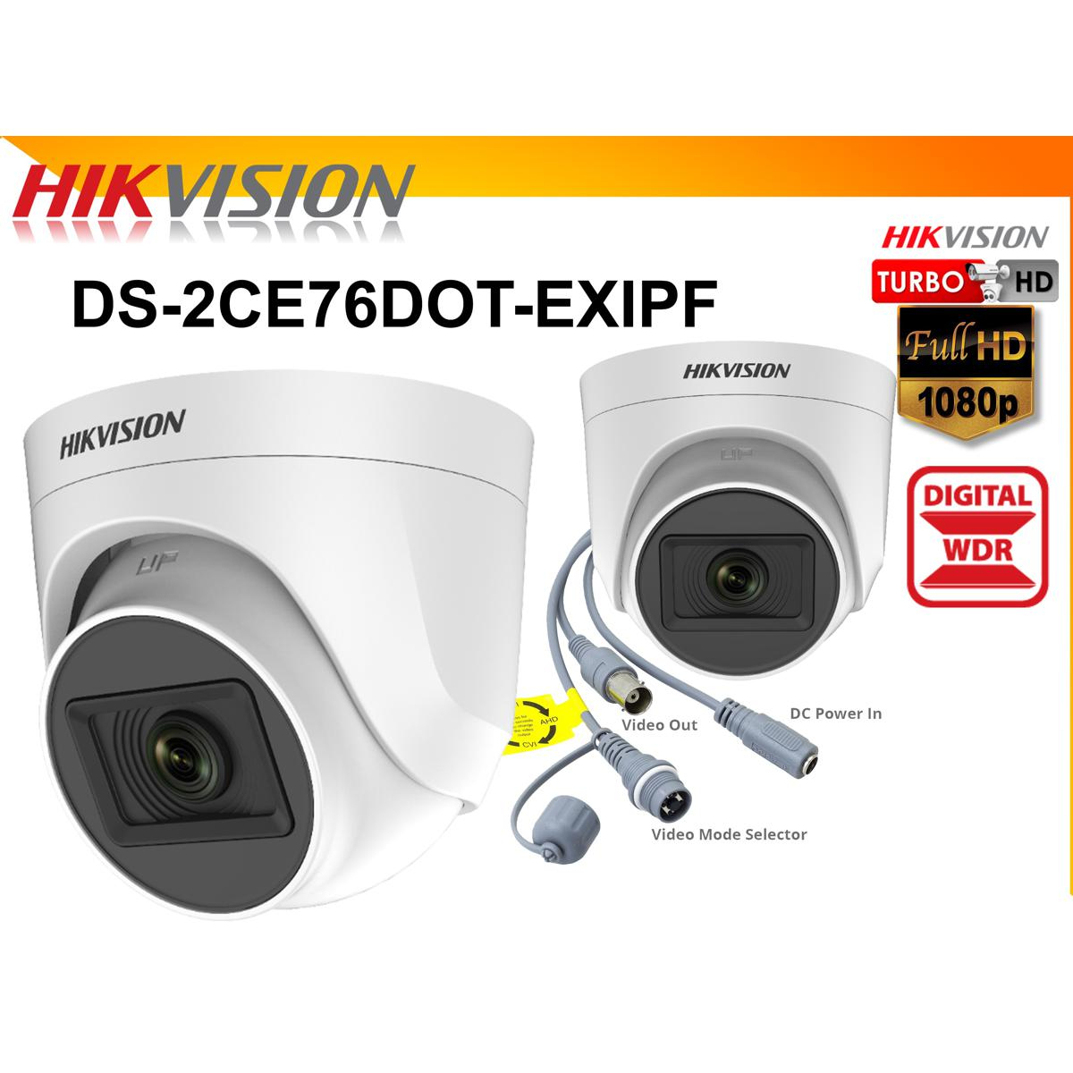 Hikvision 2 MP Indoor Fixed Turret Camera Dome Camrea DS-2CE76D0T-EXIPF