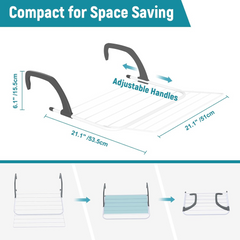 Foldable Clothes Hanger/Airer, Radiator Drying Rack, Extendable Clothes Rail 9 B