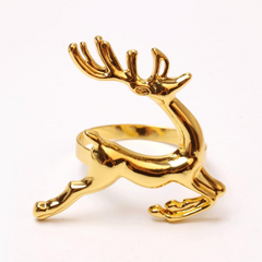 Deer Metal Napkin Rings for Wedding Decoration, Napkin Holder For Hotels & Resta