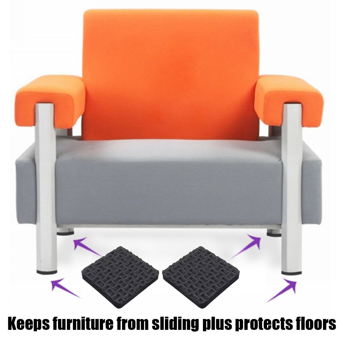 Pack Of 18 - Stick-On Non Slip Furniture Gripper Pads For Floors