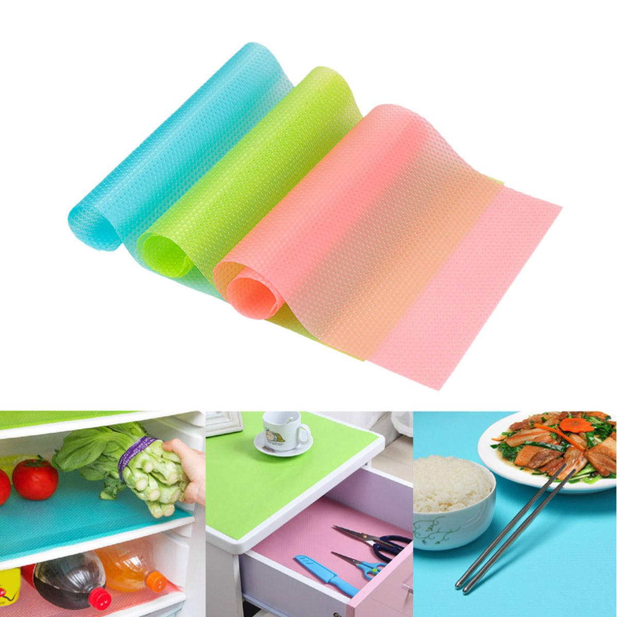 1 Roll Refrigerator Liner Roll 150x45 cm, Anti Slip EVA Mat, Random Colors Refri