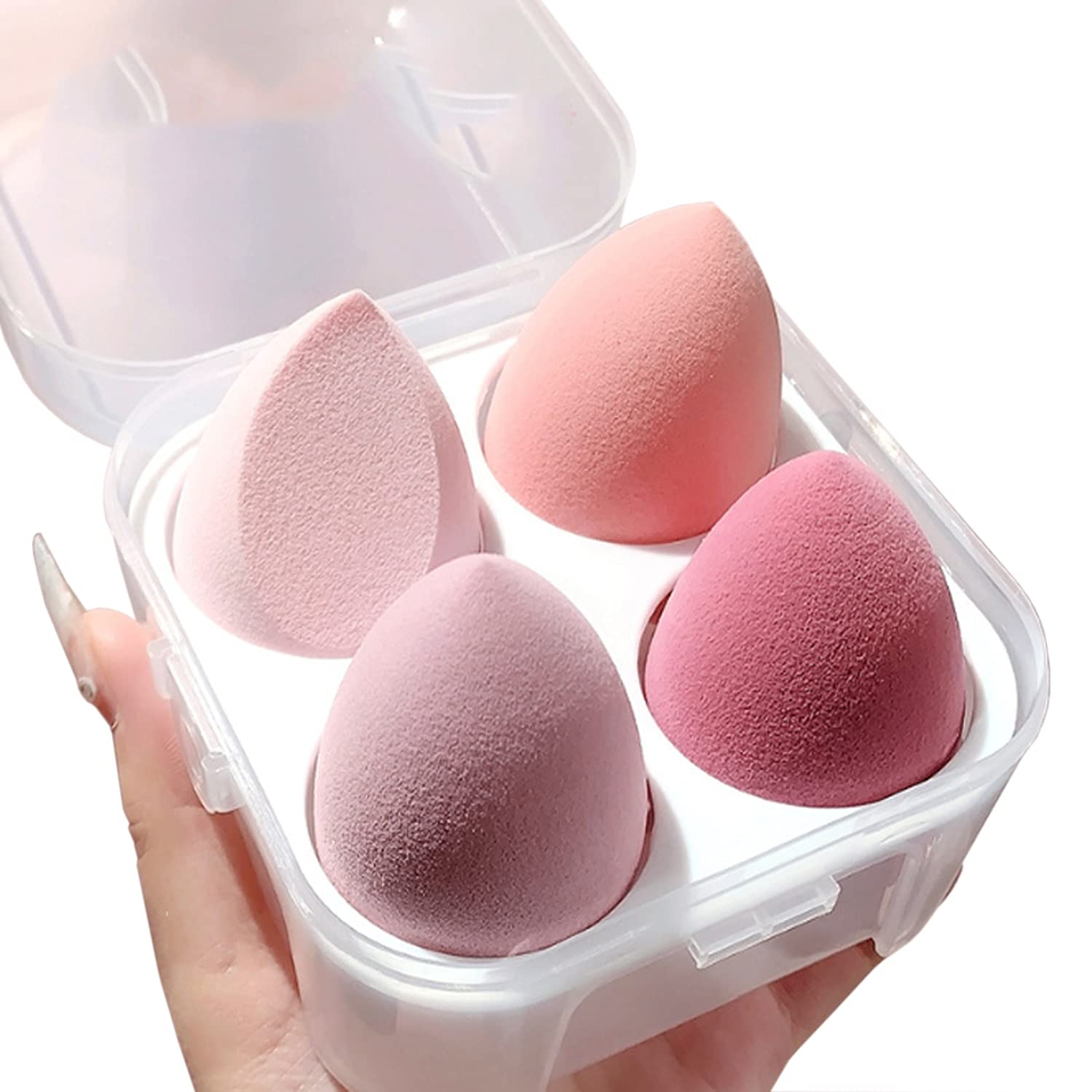 BEAUTY BLENDERS- Pack of 4 With Storage Box- Multicolors