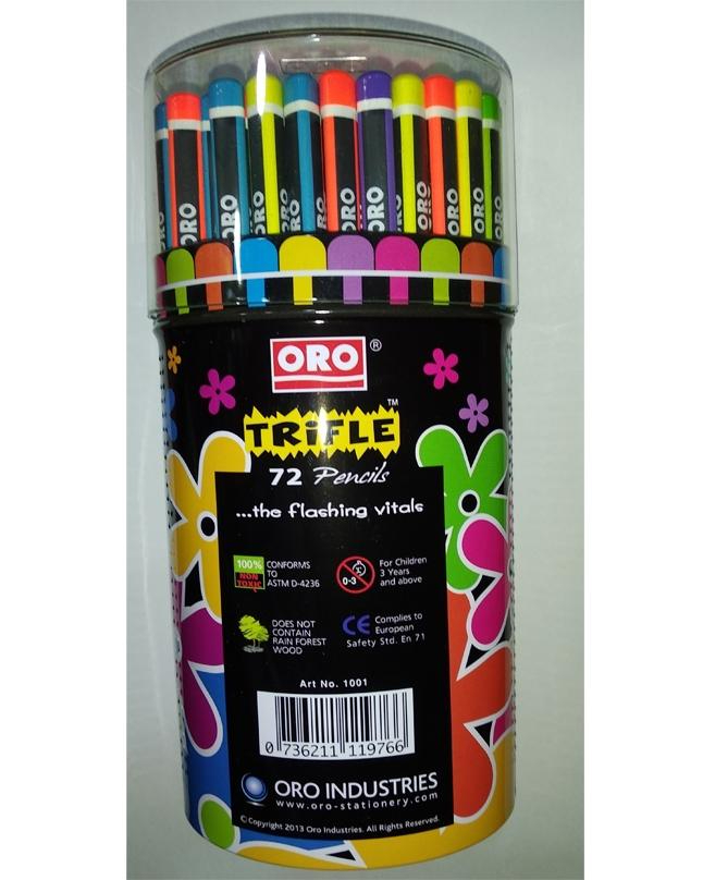 ORO Trifle Pencil Art # 1001 Multi Color (12 Pcs)