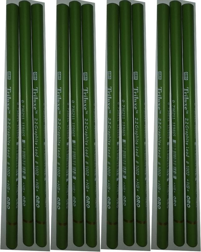 ORO Triluxe Pencil Art # 1002 Green (12 Pcs)