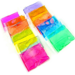 Pack of 3 Colors Trendy Super Jelly Clay / Jelly Clay / Slime Transparent Crysta