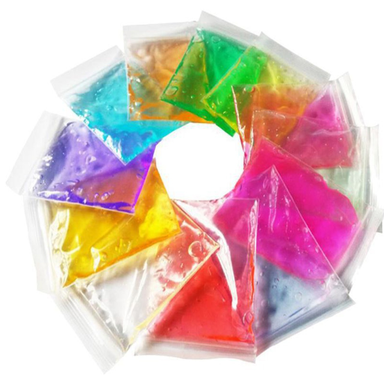 Pack of 3 Colors Trendy Super Jelly Clay / Jelly Clay / Slime Transparent Crysta