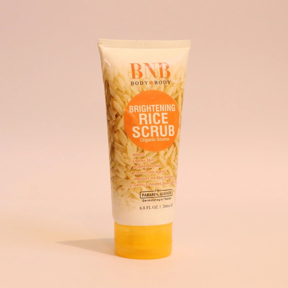 BNB Brightening Glow Kit Rice Scrub Face Wash + Mask (Pack Of 3)