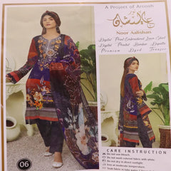 Digital print lawn embroidery shirt digital print bember chiffon dupatta premium