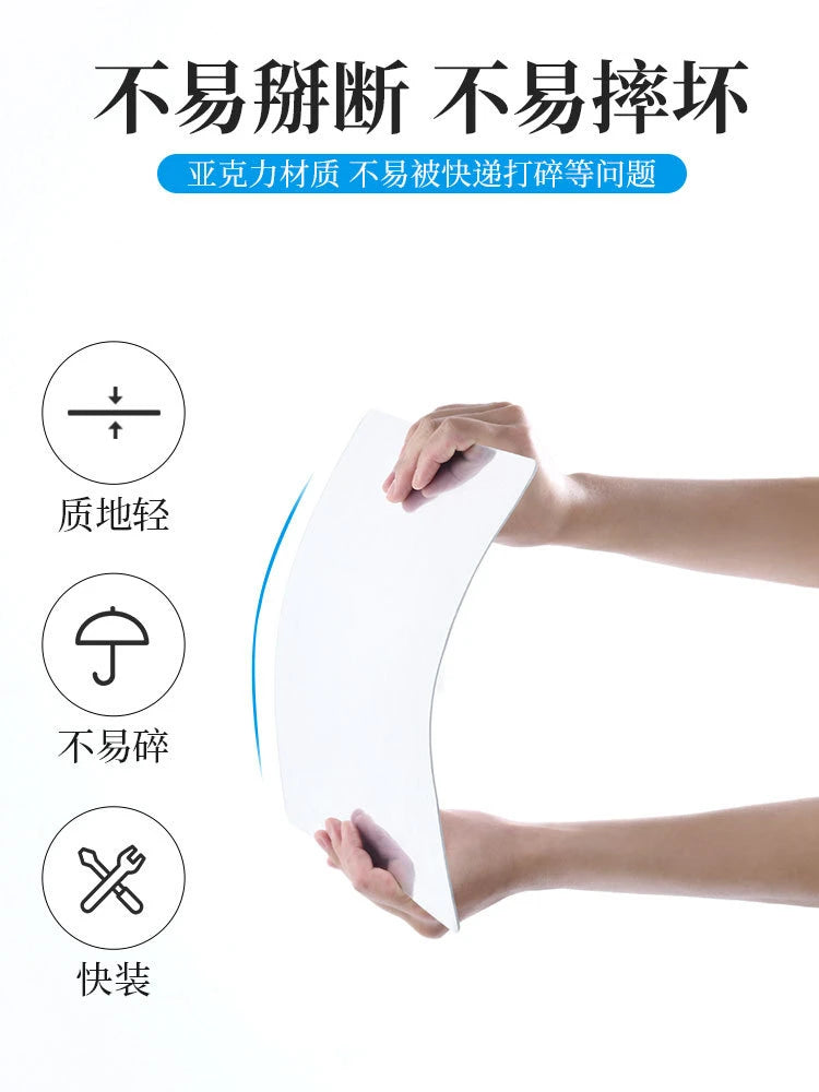 60cm x 40cm - Flexible Self Adhesive Non-Glass Mirror Sticker, Self Adhesive Wal