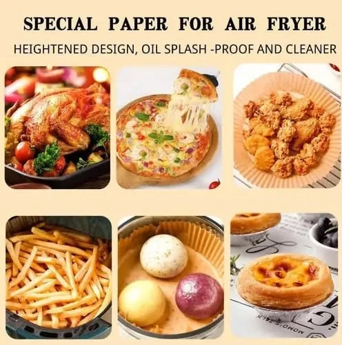 50Pcs - Disposable Baking Papers For Air Fryer, Parchment Paper