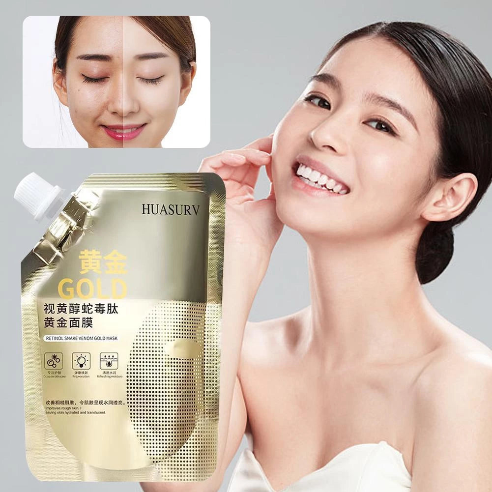 Retinol Gold Mask Deep Moisturizing Brightening Anti-aging Lifting Oil Tear-off