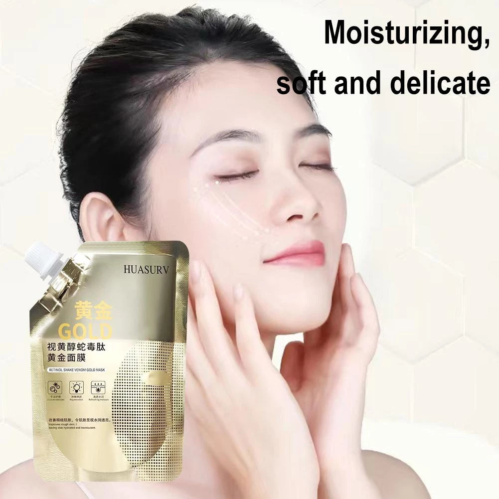 Retinol Gold Mask Deep Moisturizing Brightening Anti-aging Lifting Oil Tear-off