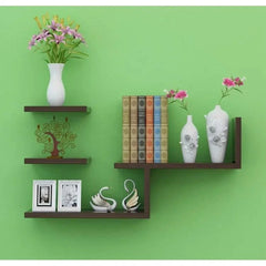 Floating wall shelf 3 pieces wall hanging shelves Wall partition shelf Wall deco