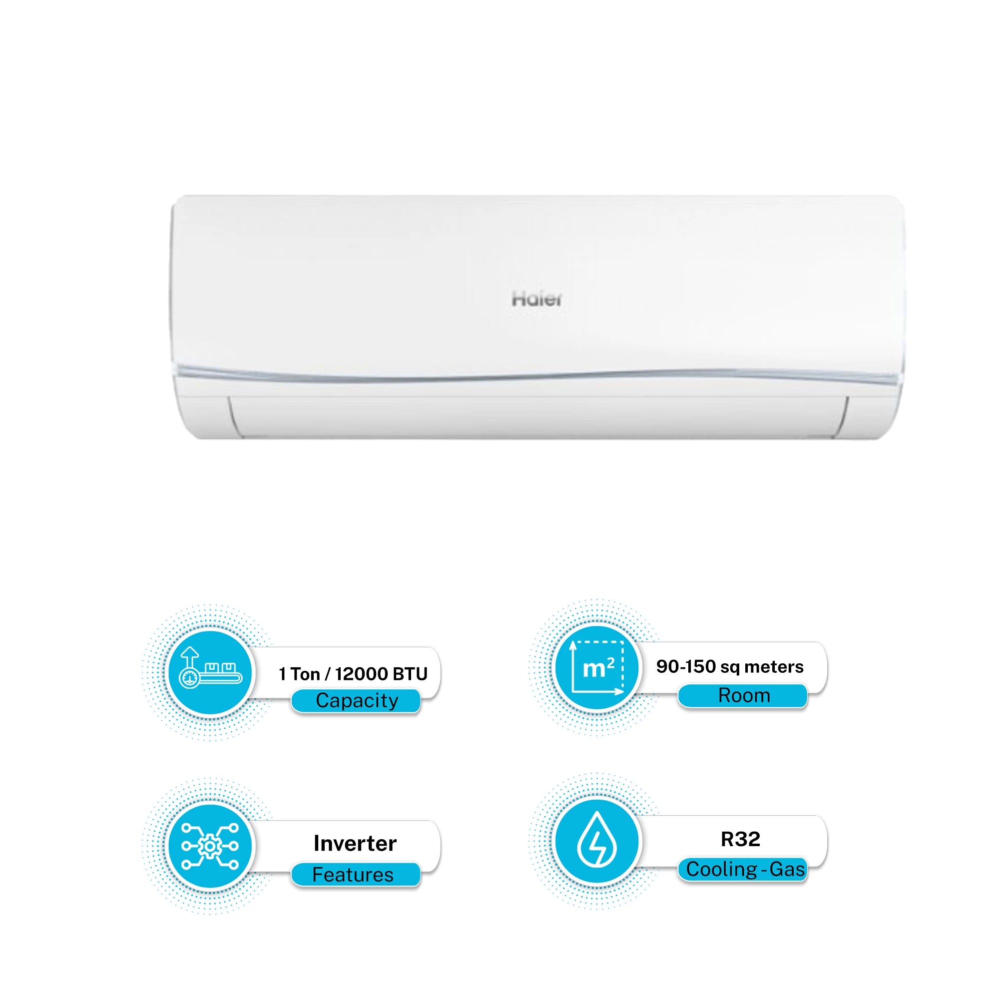 Haier 1 Ton/Flexis Series/12HFCF (Smart DC Inverter