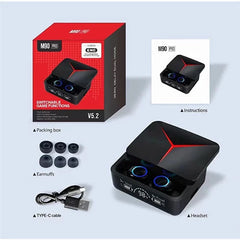 M90 PRO WIRELESS BLUETOOTH EARBUDS DIGITAL DISPLAY WITH NEW LOOK