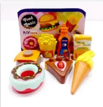 Fast Food Toys For Kids Kitchen Pretend Play set