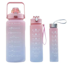 3 Pc Water Bottle Set