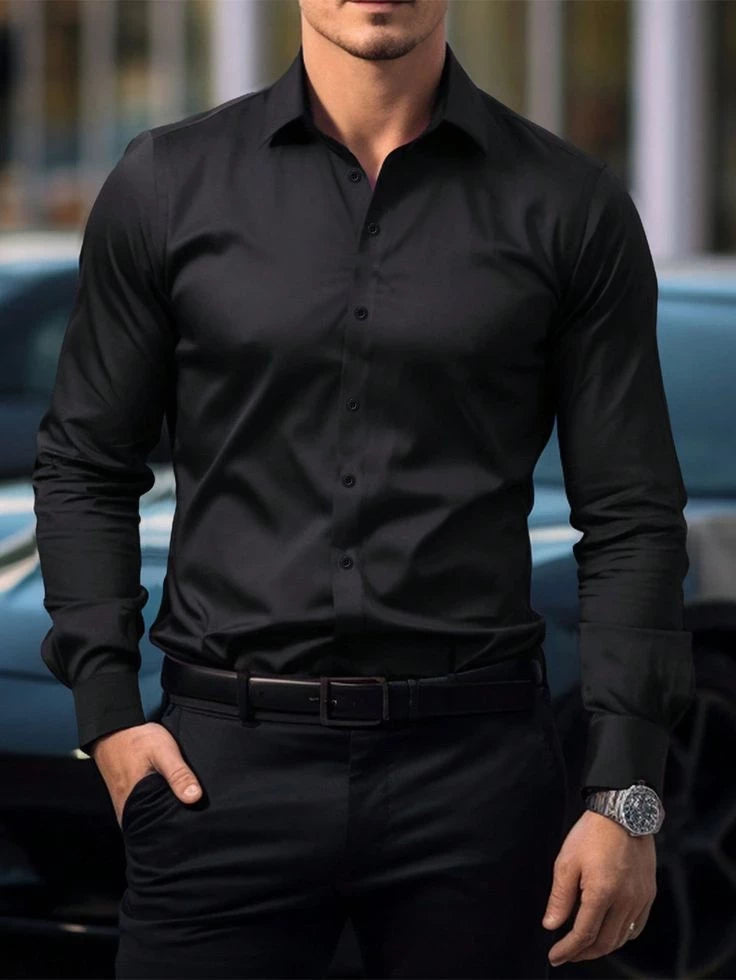 men's black shirt | men's fashion | men's shirt