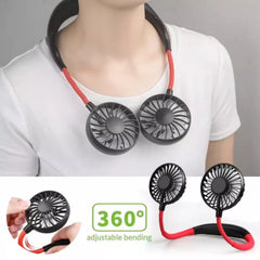 Hanging Neck Fan for Kitchen | Folding Handheld Fan Wearable Portable Neckband M