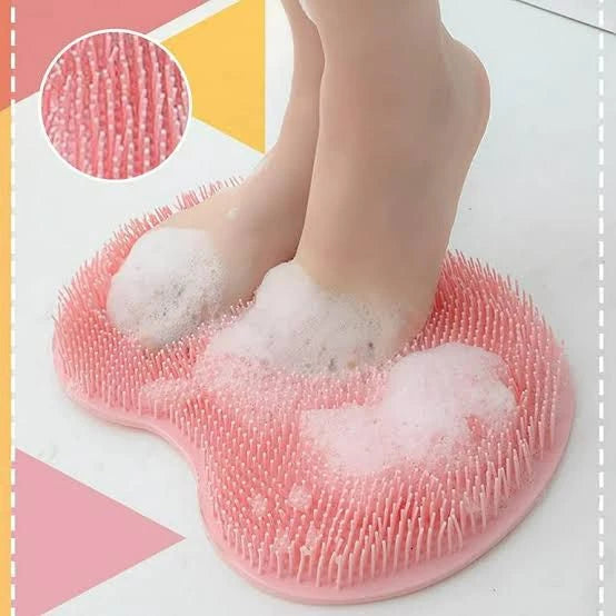 2in1 Silicone Bath Foot and Back Scrubber