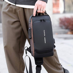 Anti-theft Cross Body Bag with USB Charging Port