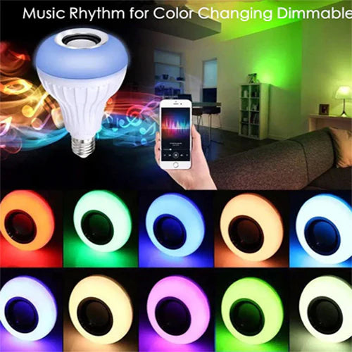 Smart LED RGB Bluetooth Speaker Bulb 12W E27