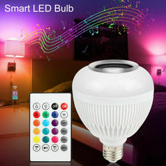 Smart LED RGB Bluetooth Speaker Bulb 12W E27