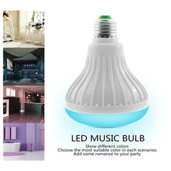 Smart LED RGB Bluetooth Speaker Bulb 12W E27