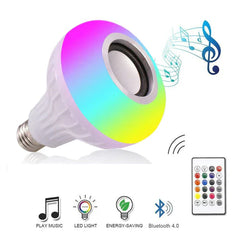 Smart LED RGB Bluetooth Speaker Bulb 12W E27