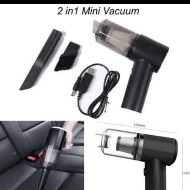 Portable Mini 2 in 1 120W Cordless Hand-Handheld Vacuum Cleaner For Car Or Home Appliances