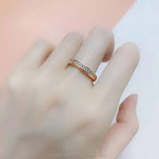 Double Fair Classic Circle Rings For Women Rose Gold Color Cubic Zirconia