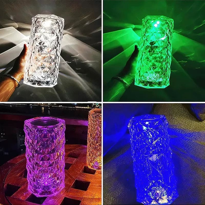 16 Colors Crystal Diamond Table Lamp