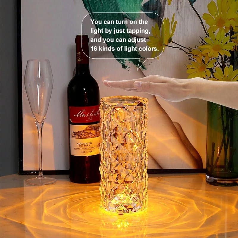 16 Colors Crystal Diamond Table Lamp